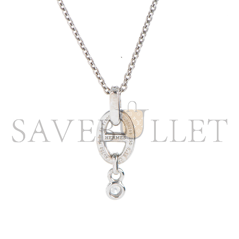 h**mes 18k white gold Di*m*nd pm chaine d